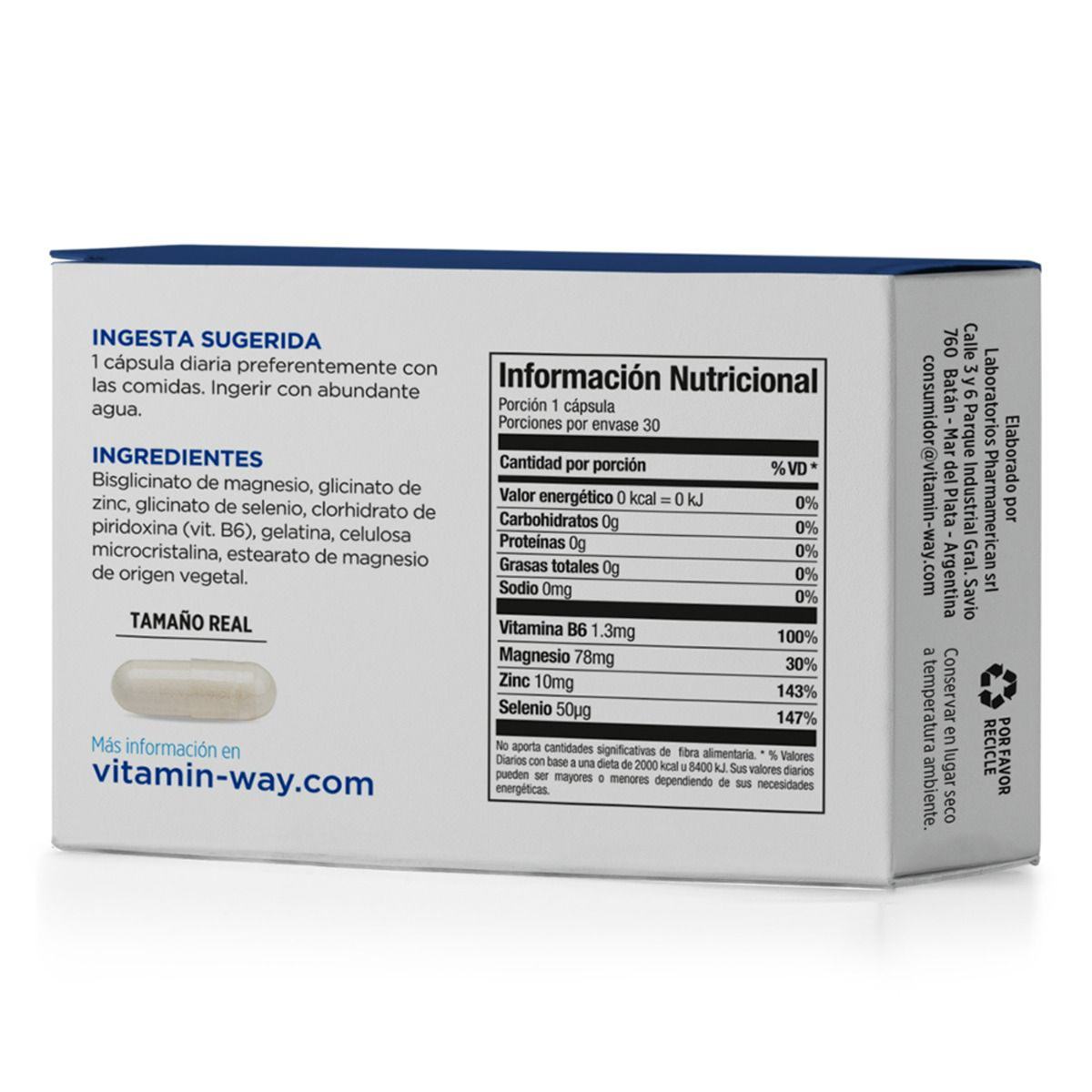 Vitamin way minerales quelatados 30 cap
