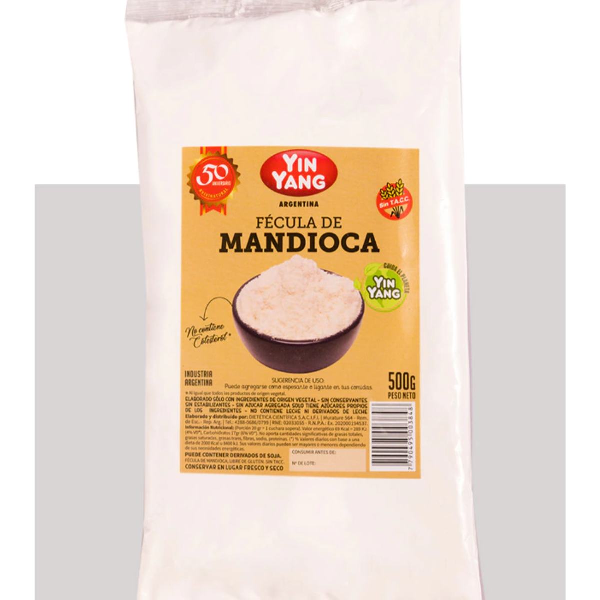 Fecula de mandioca 500g