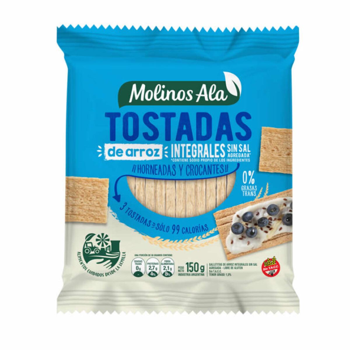 Tostadas de Arroz Integral Molinos del Bosque