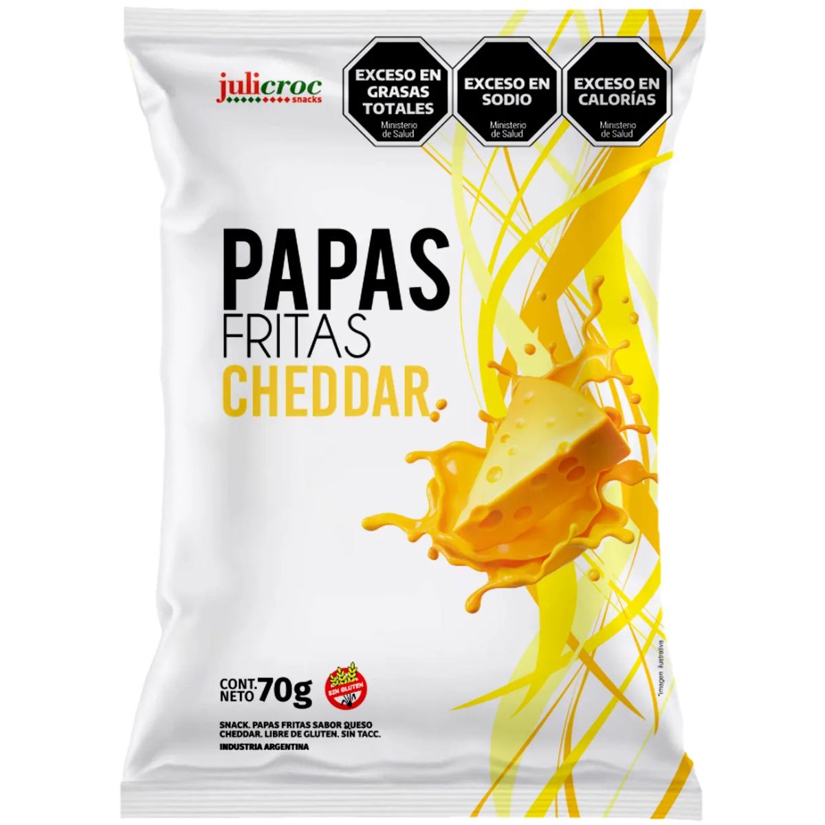 Papas cheddar 70g