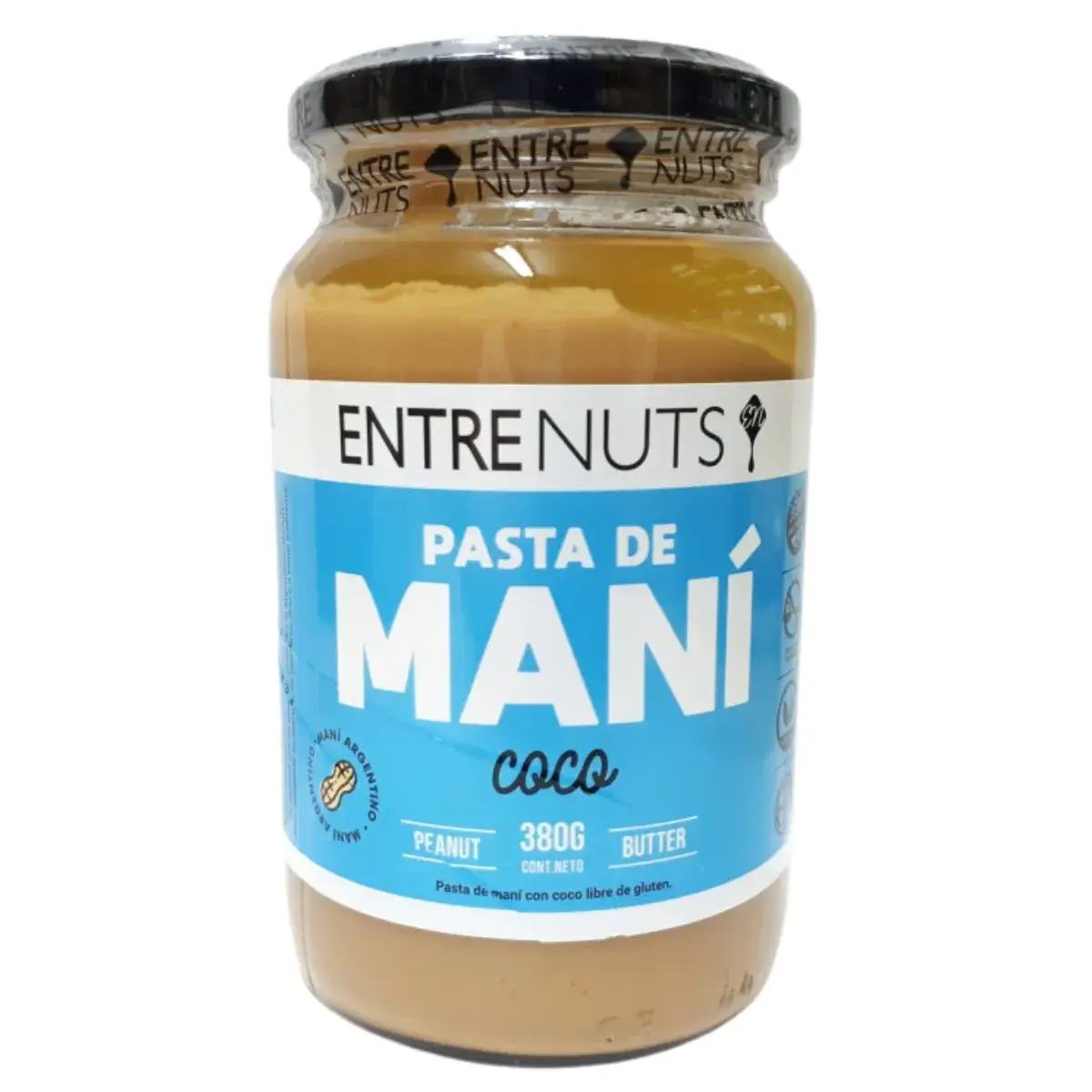Entrenuts pasta de mani con coco 370g