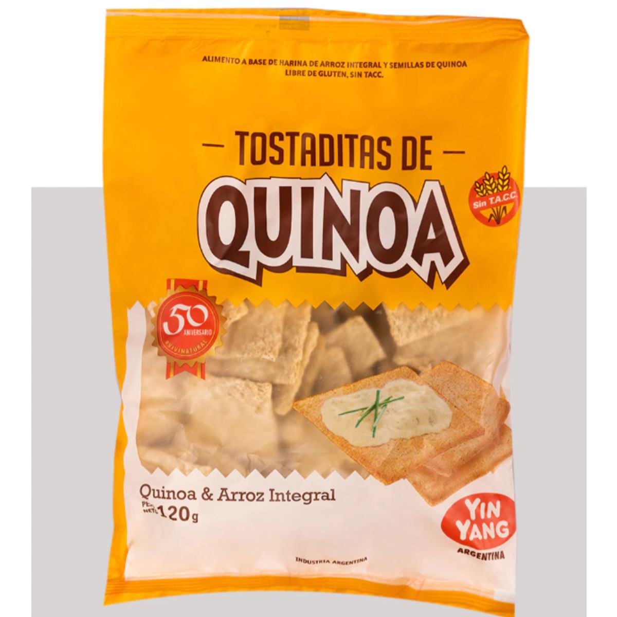 Yin yang tostadita de arroz y quinoa 120g
