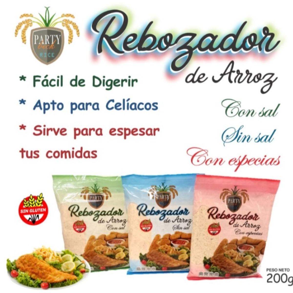 Party beck rebozador 250g