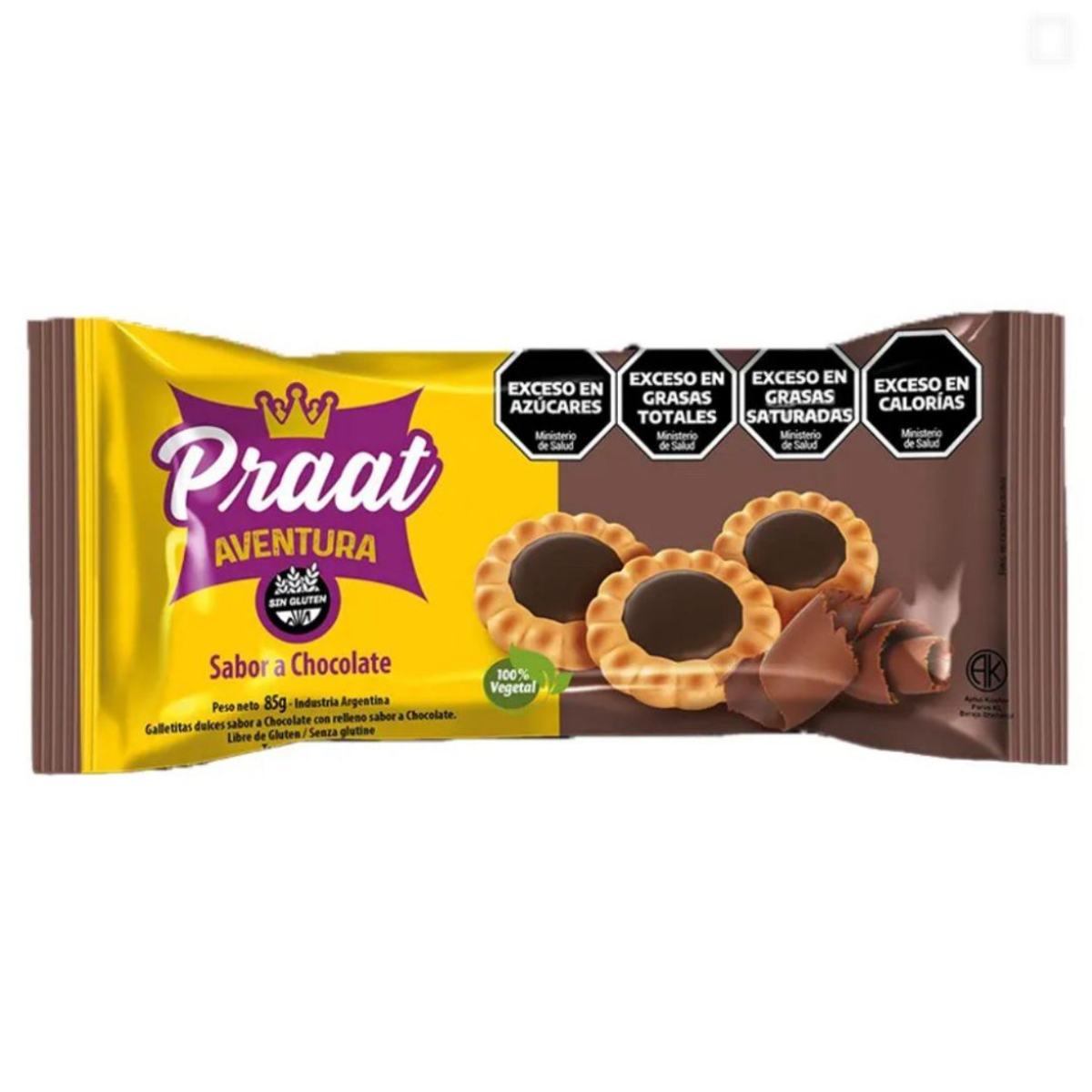 Praat aventura vainilla rellena de chocolate