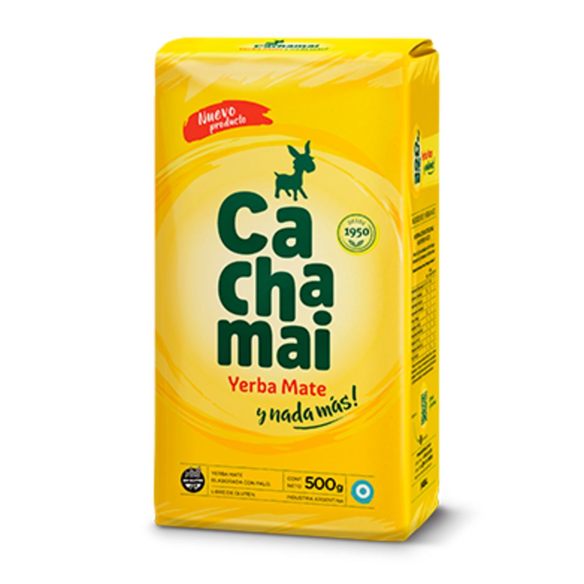 Yerba Mate Cachamai 500g Tradicional Suave