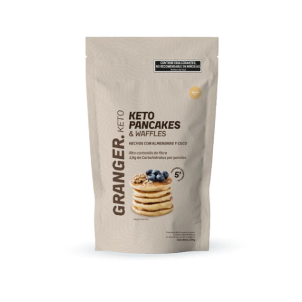 Premezcla Granger pancakes keto y wafles vainilla 200g