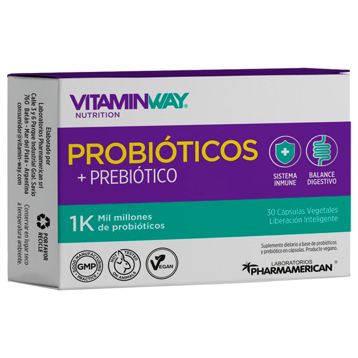 Vitamin way probiotico + vitaminas 30 cap