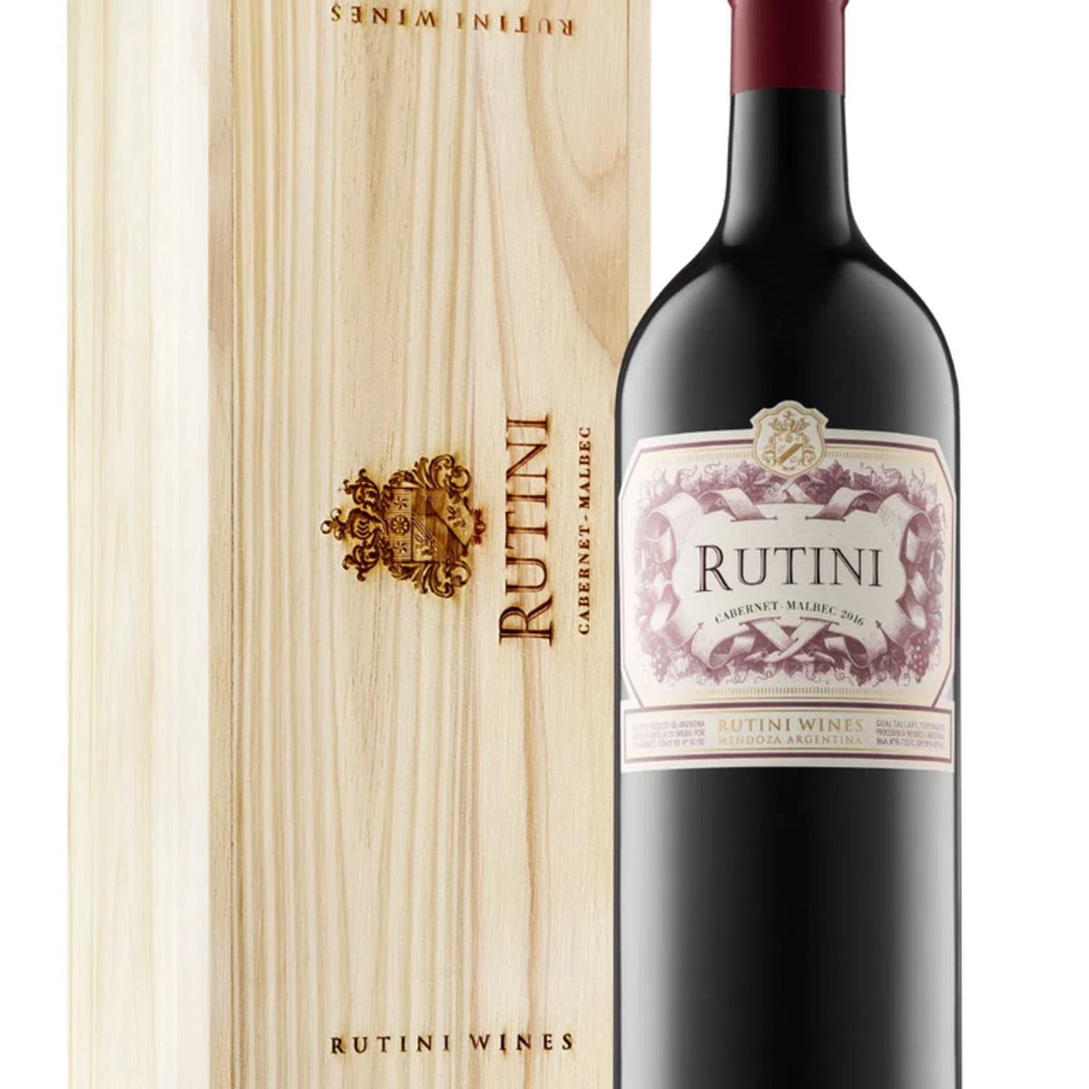 Rutini Cab. S. Malbec Doble Magnum 3 LTS. C/ Estuche De Madera