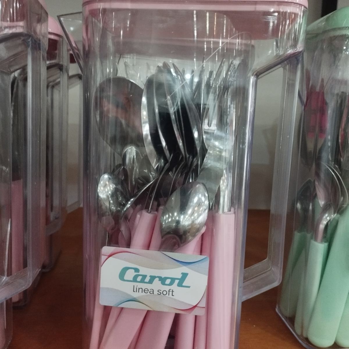 Juego x 24 Cubiertos Rosas
