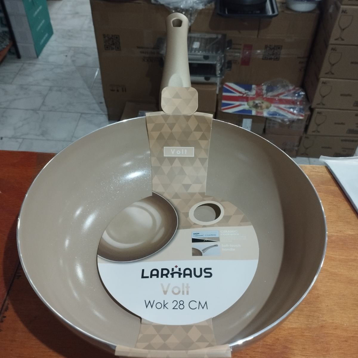 Wok 28cm Champagne Larhaus