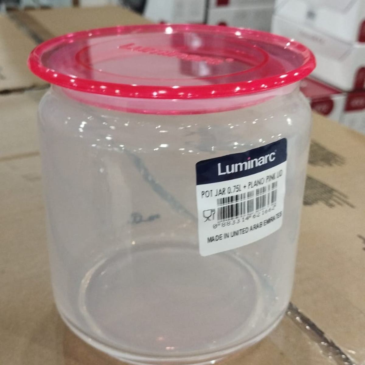 TARRO VIDRIO 0.75ML TAPA ROJA