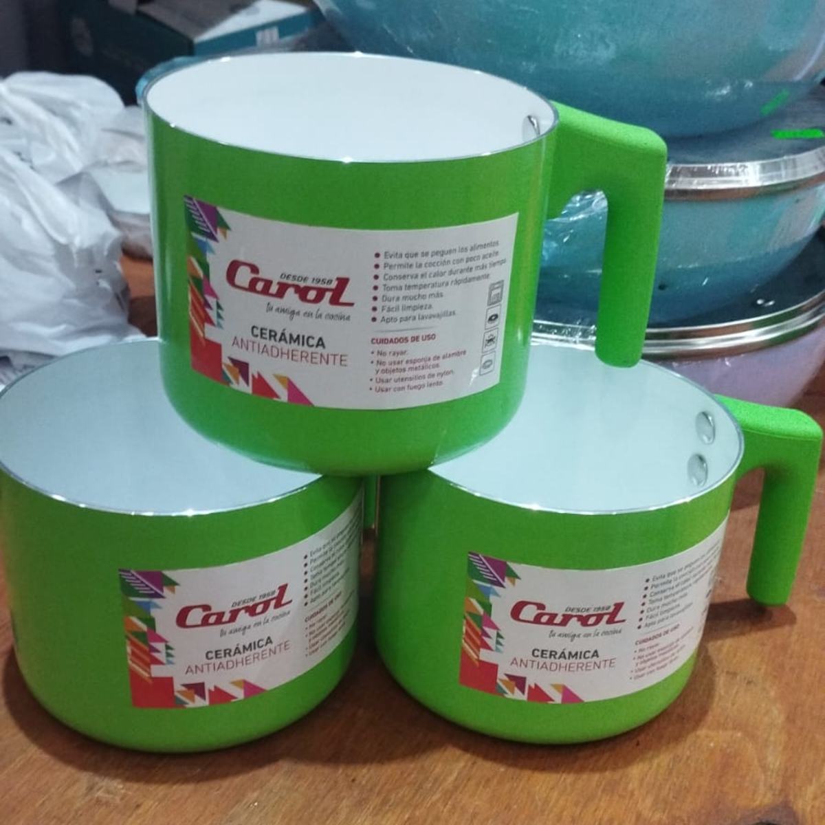 HERVIIDOR 12CM ANTIADHERENTE VERDE CAROL
