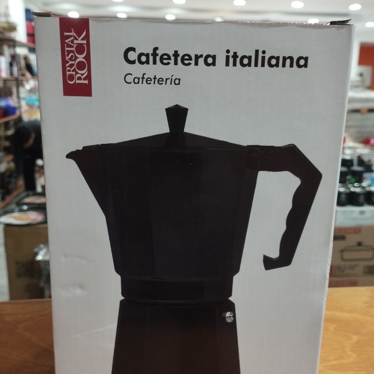 Cafetera italiana Negra 12 pocillos
