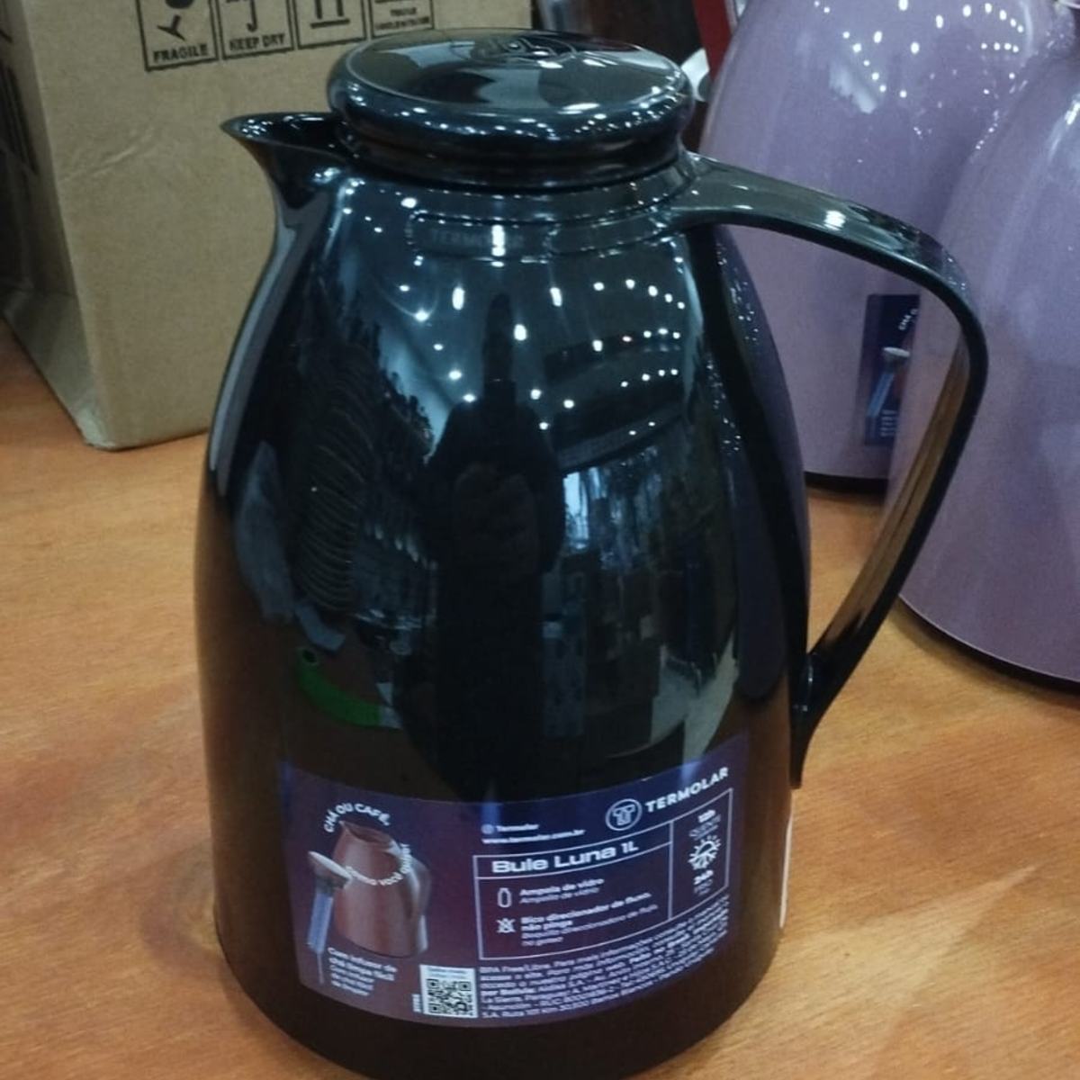 TERMO BULE LUNA NEGRA C/INFUSOR TE