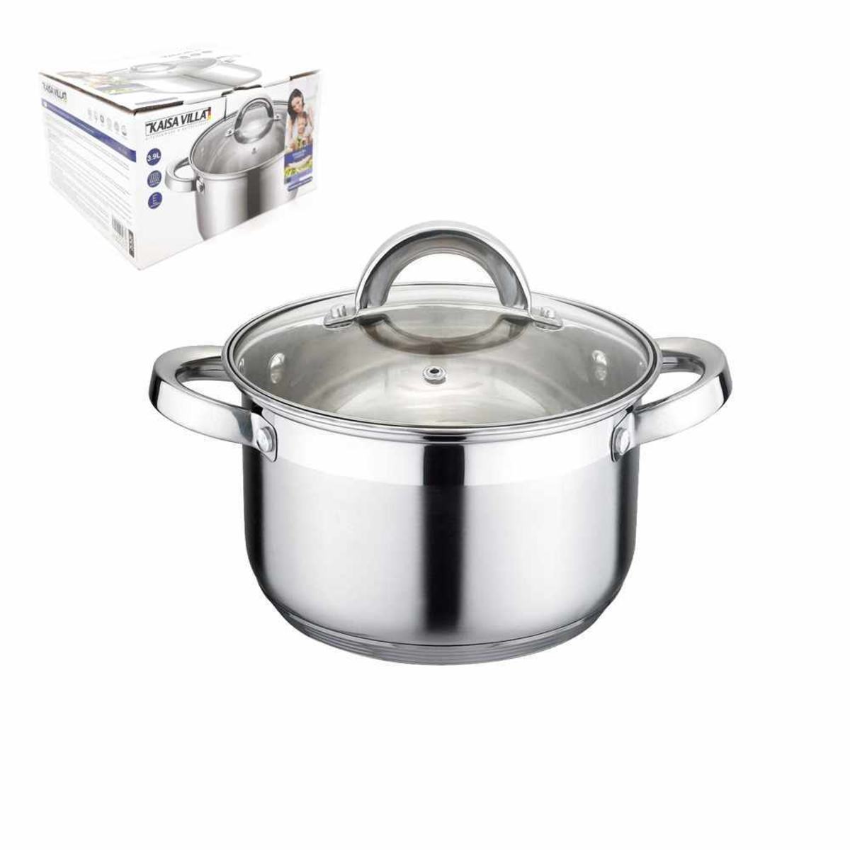 CACEROLA 26CM 7.9 LITROS ACERO INOX. TRIPLE FONDO