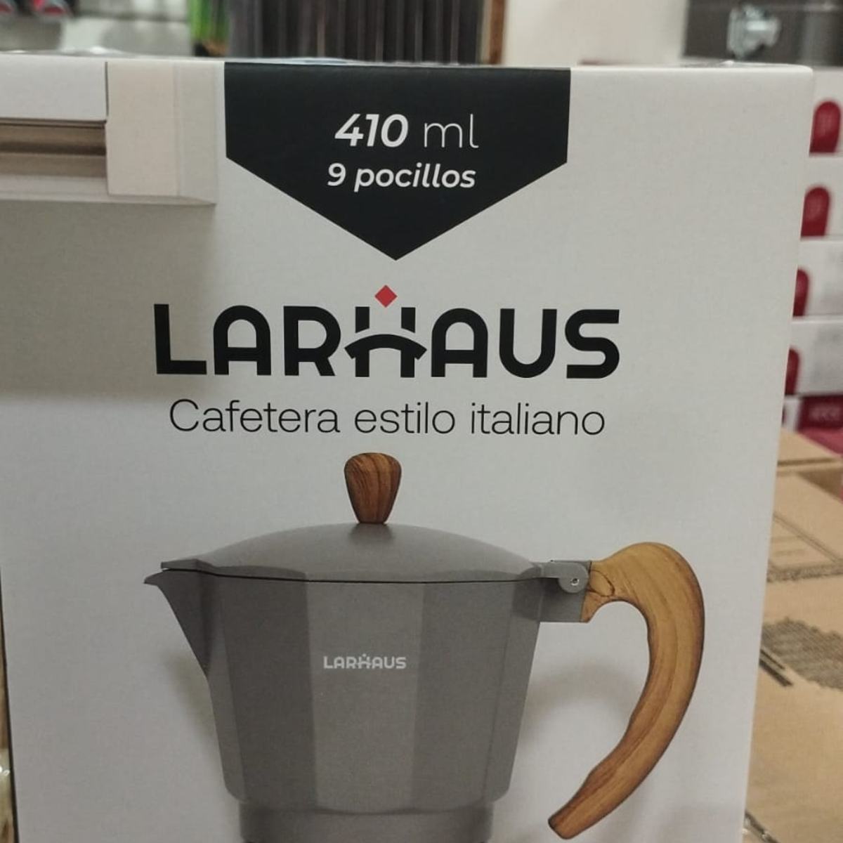 CAFETERA ITALIANA 9 POCILLOS 410ML GRIS