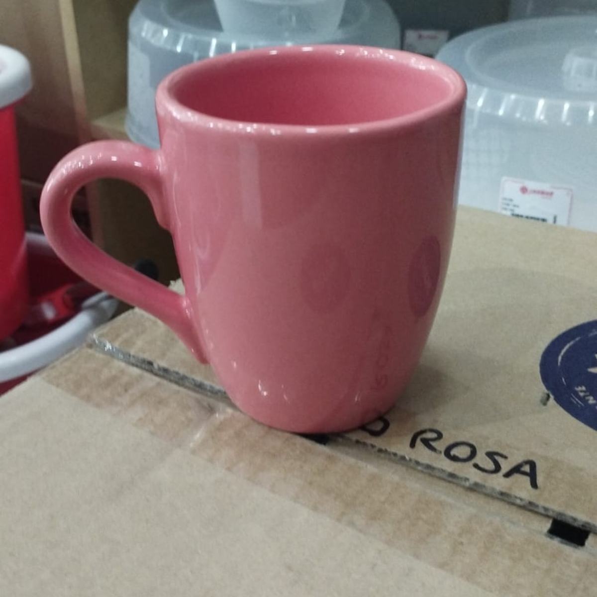 TAZA CERAMICA EN ROSA