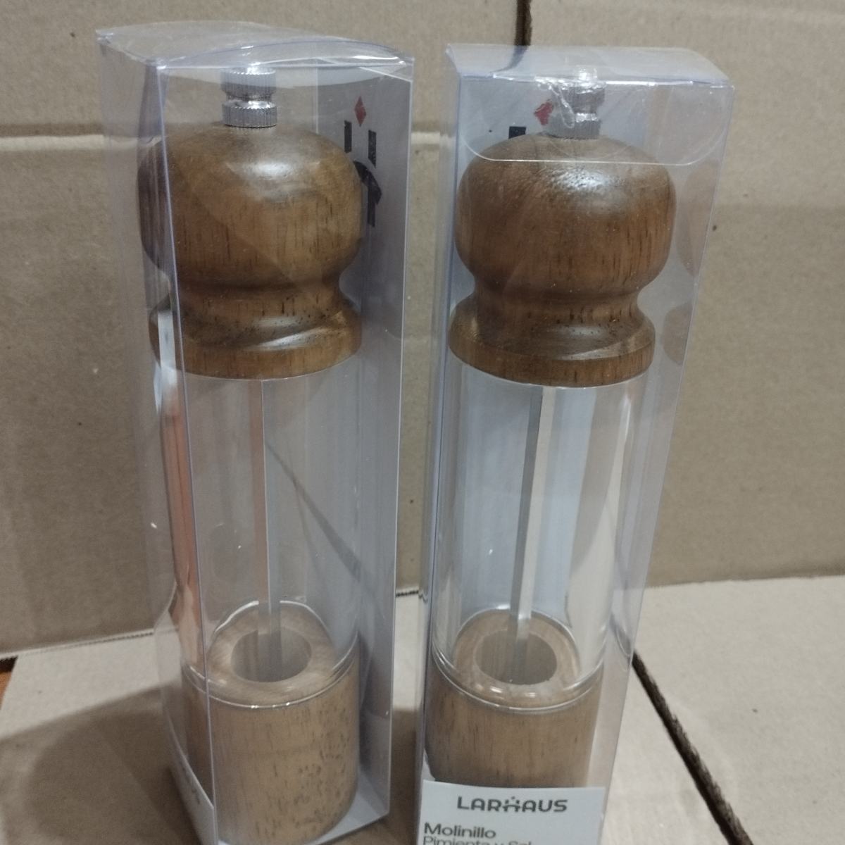 Molinillo Sal pimienta acrílico y madera