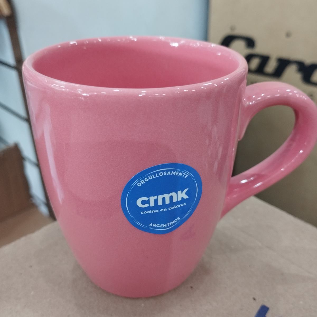 Taza Cerámica Celeste CRMK