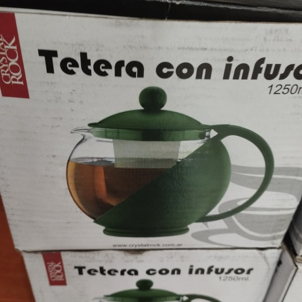 Tetera Verde 1250cc con Infusor