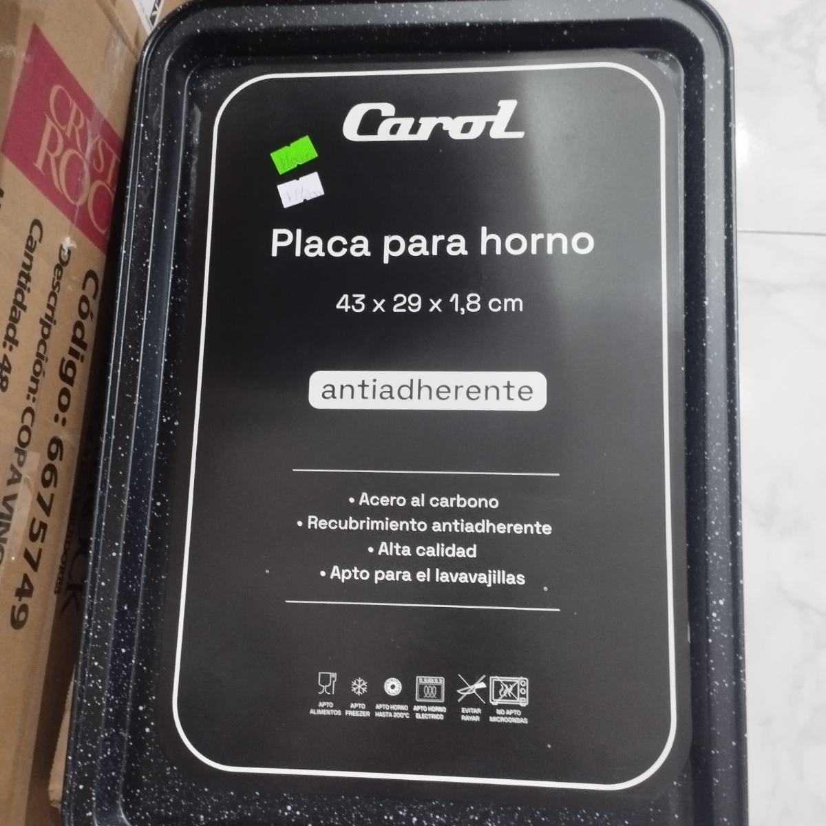 Placa Horno 38x27cm Carol