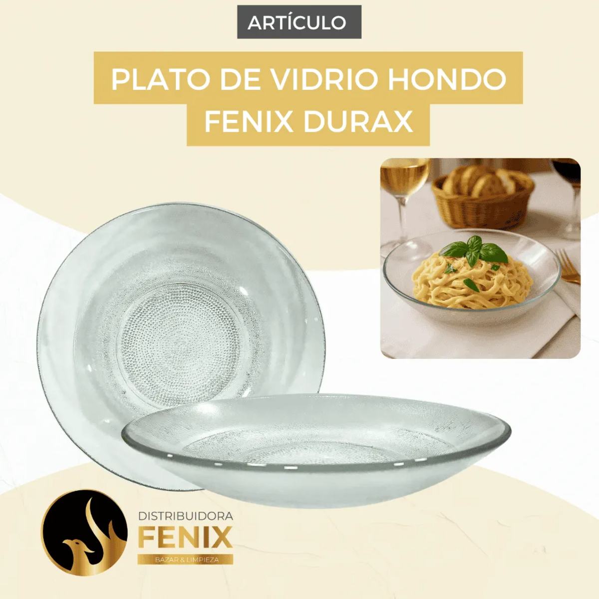 CAJA X 24 PLATOS HONDOS FENIX