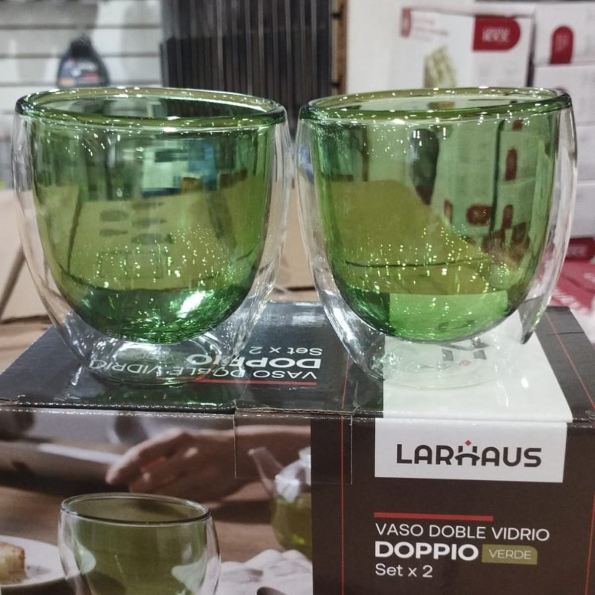 TAZA DOPPIO VERDE BARISTA X 2 250CC