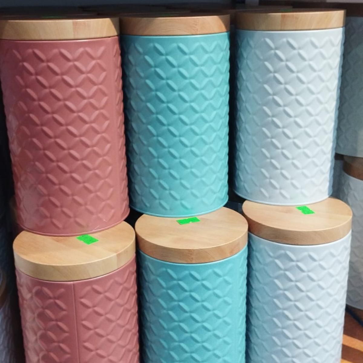 LATA CON TAPA MADERA 19CM ALTO 11CM DIAMETRO
