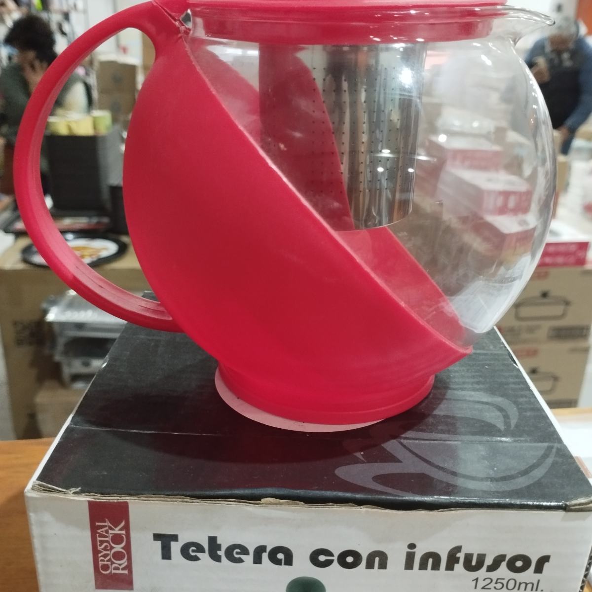 Tetera con Infusor Roja 1250cc