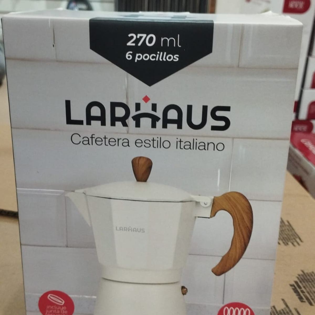 CAFETERA ITALIANA 6 POCILLOS 270ML BLANCA
