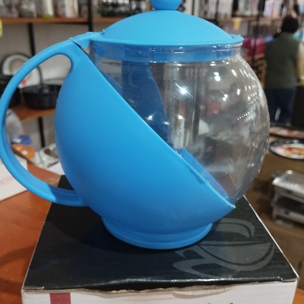 Tetera con Infusor Celeste 1250cc