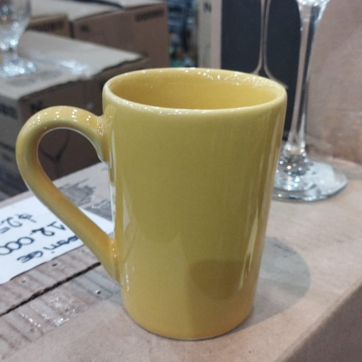 JARRO AMARILLO MUG CERAMICA