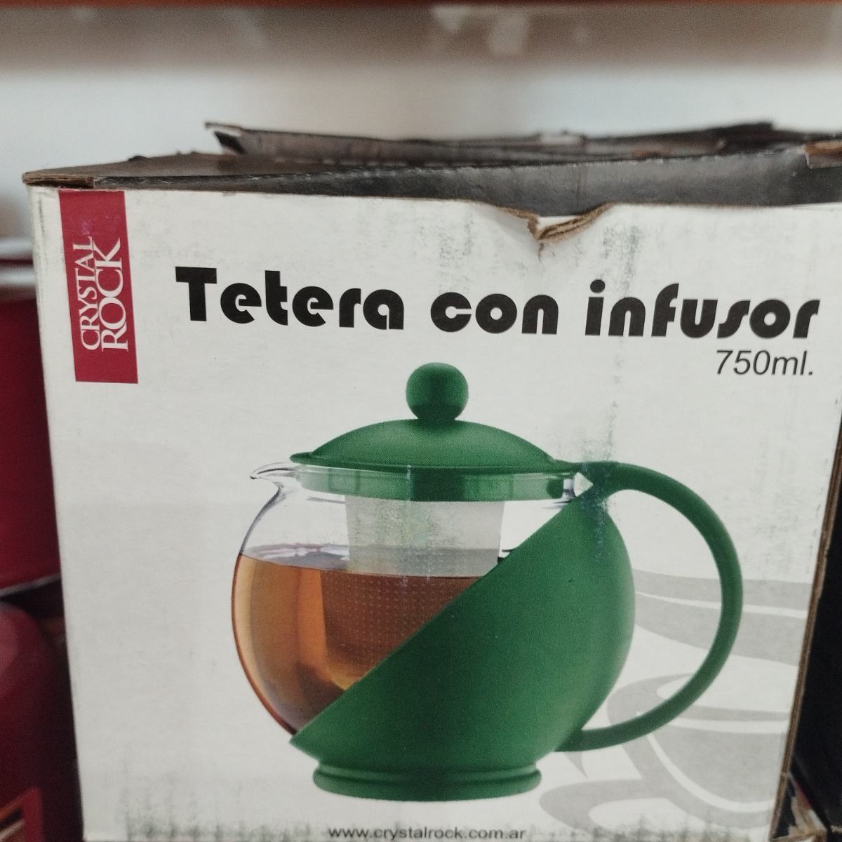 Tetera Verde 750cc con Infusor