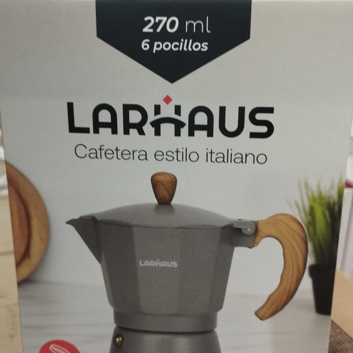 CAFETERA ITALIANA 6 POCILLOS 270ML GRIS