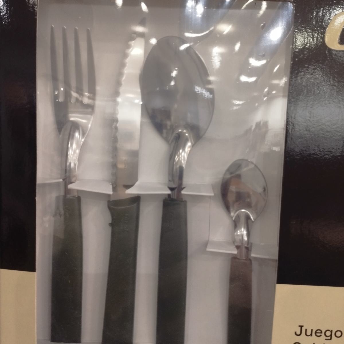 Juego x 24 Cubiertos Verdes