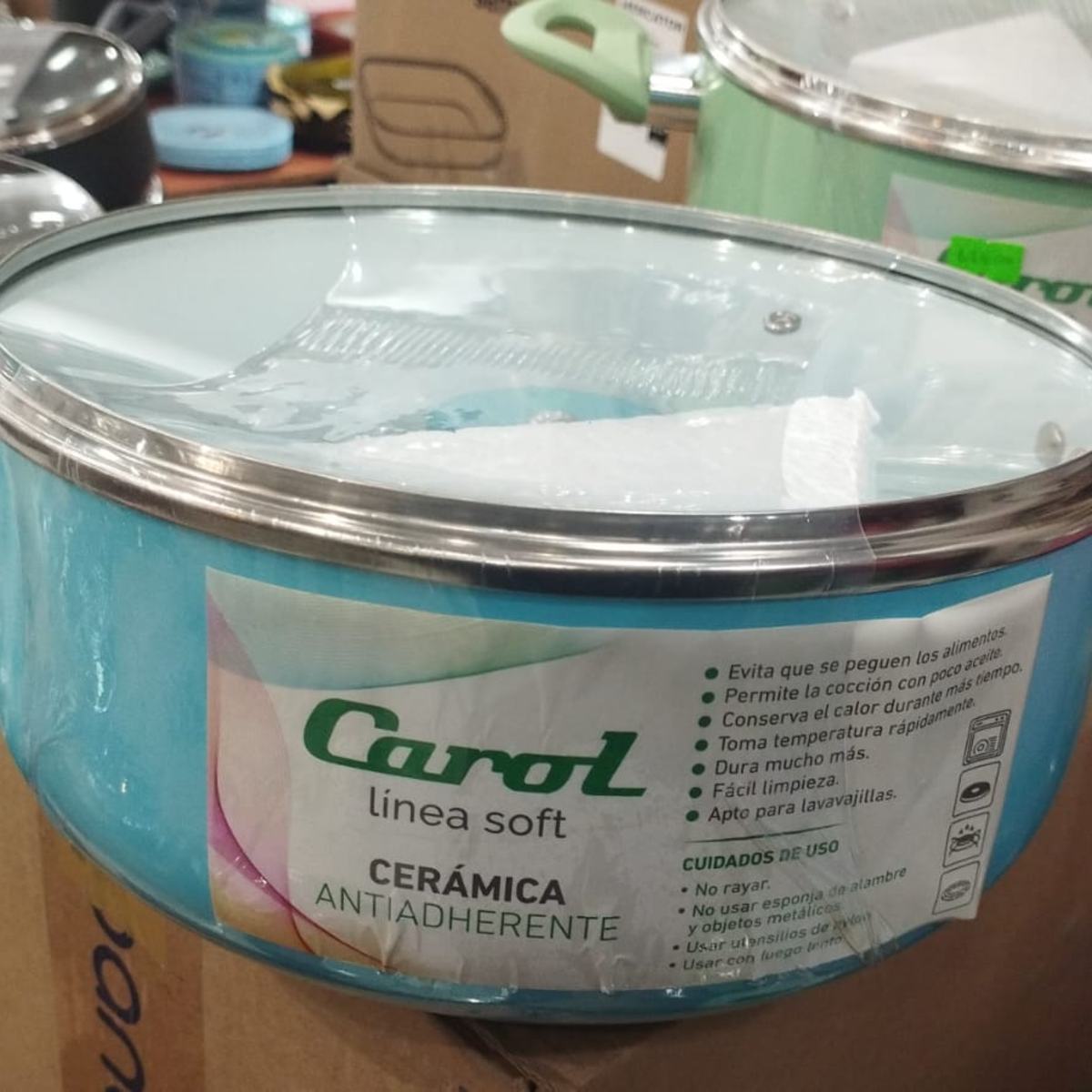 CACEROLA 24CM CELESTE CAROL