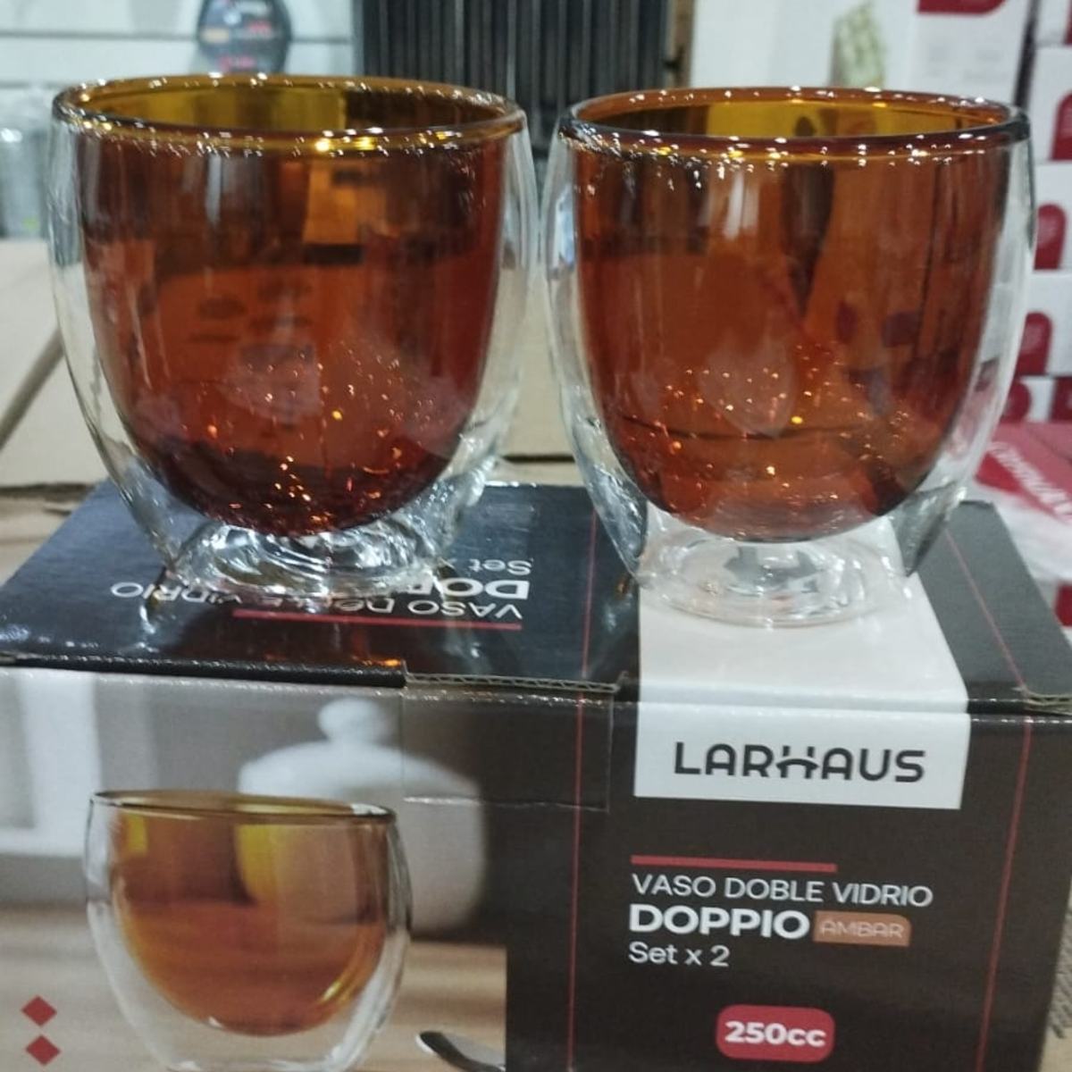 TAZA DOPPIO AMBAR BARISTA X 2 250CC