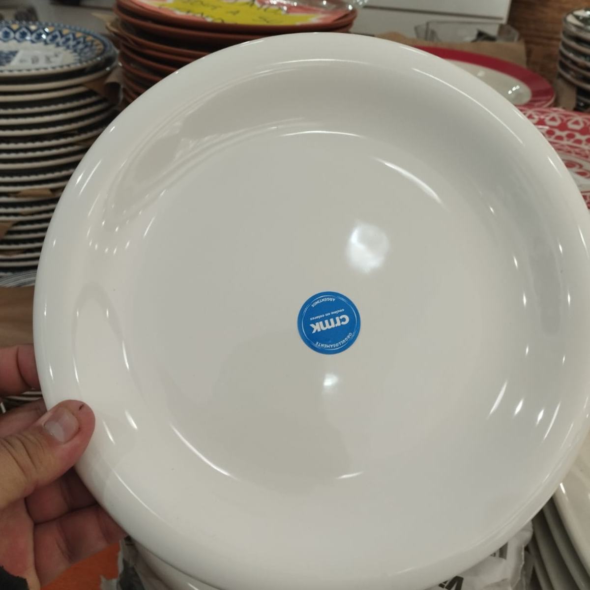 PLATO CERAMICA BLANCO